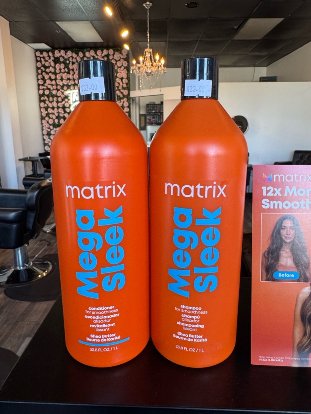 Matrix Mega Sleek Shampoo & Conditioner - Orange & Blue